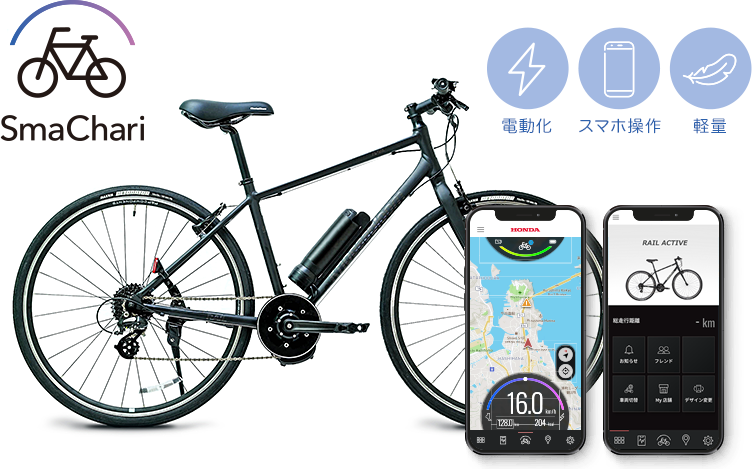 「SmaChari®」システムを日本で初めて搭載した電動アシスト自転車「RAIL ACTIVE-e」が後付け電動アシスト自転車として初の型式認定を取得